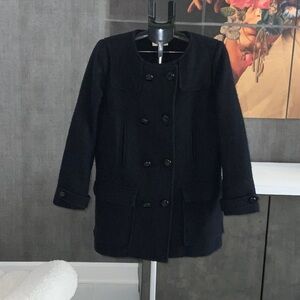 Isabel Marant Étoile Navy Double-Breasted Coat size 42